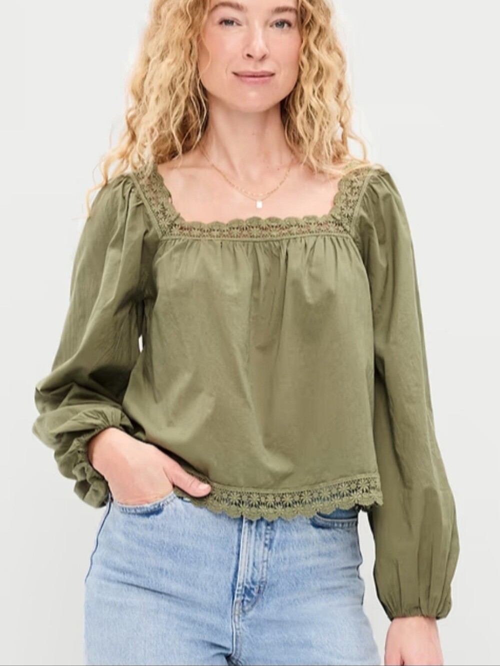 Boho Peplum Blouse, NWT